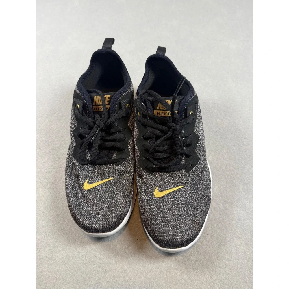 Nike Flex TR 9 Womens Training Shoes Black Gold Anthracite AQ7491-003 Size 6