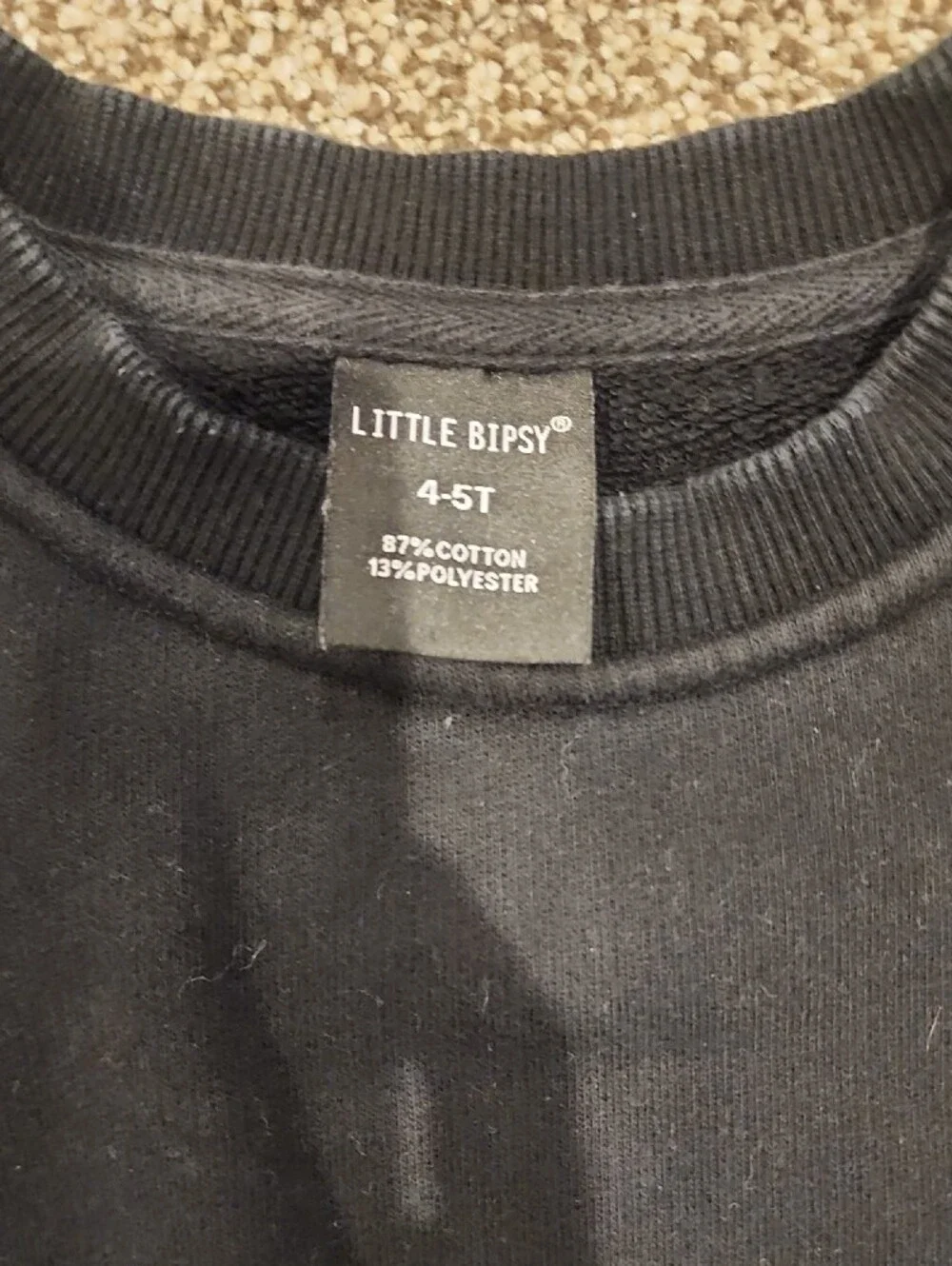 Little Bipsy black crewneck