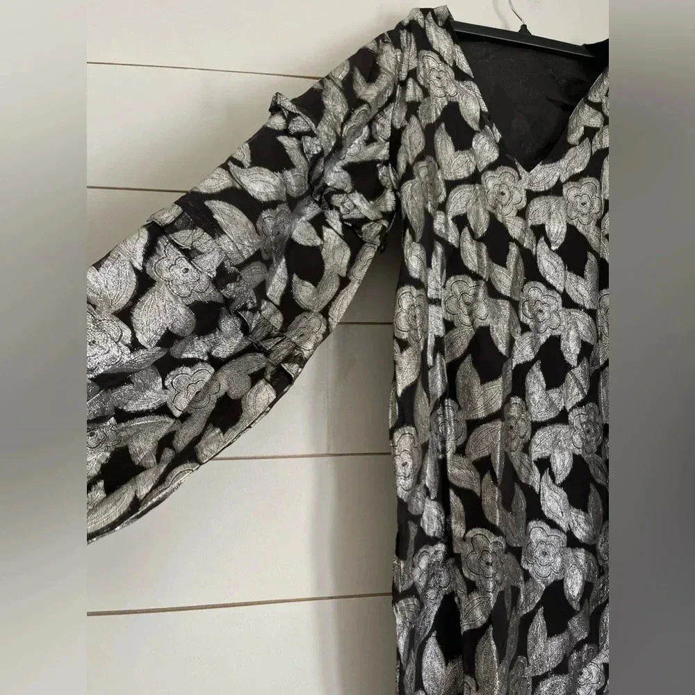 NWOT Jen's Pirate Booty/Free People Rising Star Metallic Mini Dress XS