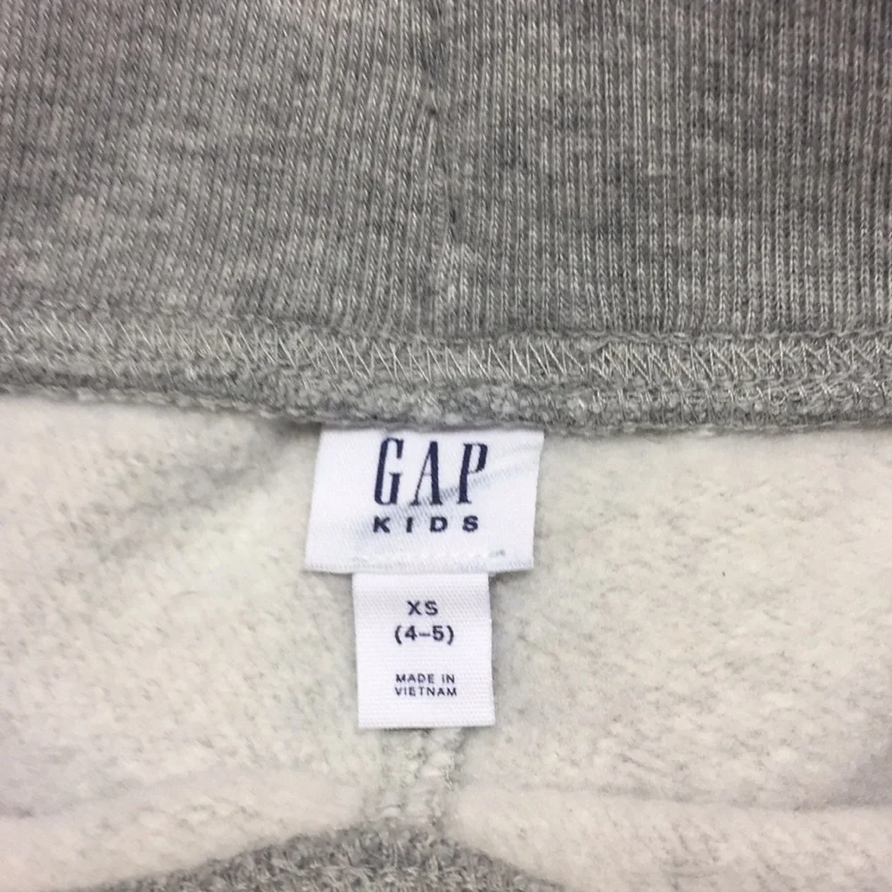 Size 4/5 Gap Kids Logo Fleece Pants‎ Heather Gray