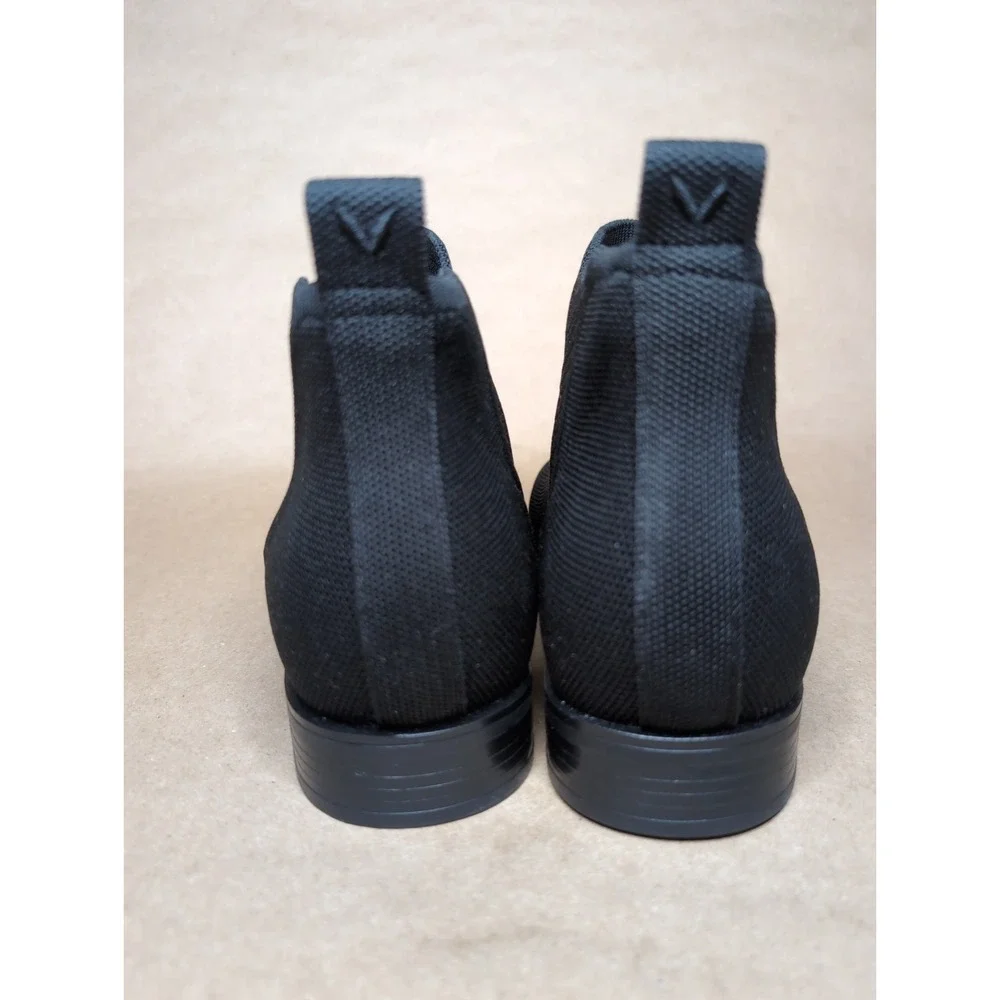 VIVAIA Women‎ Size 39.5 Chelsea Boot Ryan Slip On Black Knit Ankle Boots Comfort