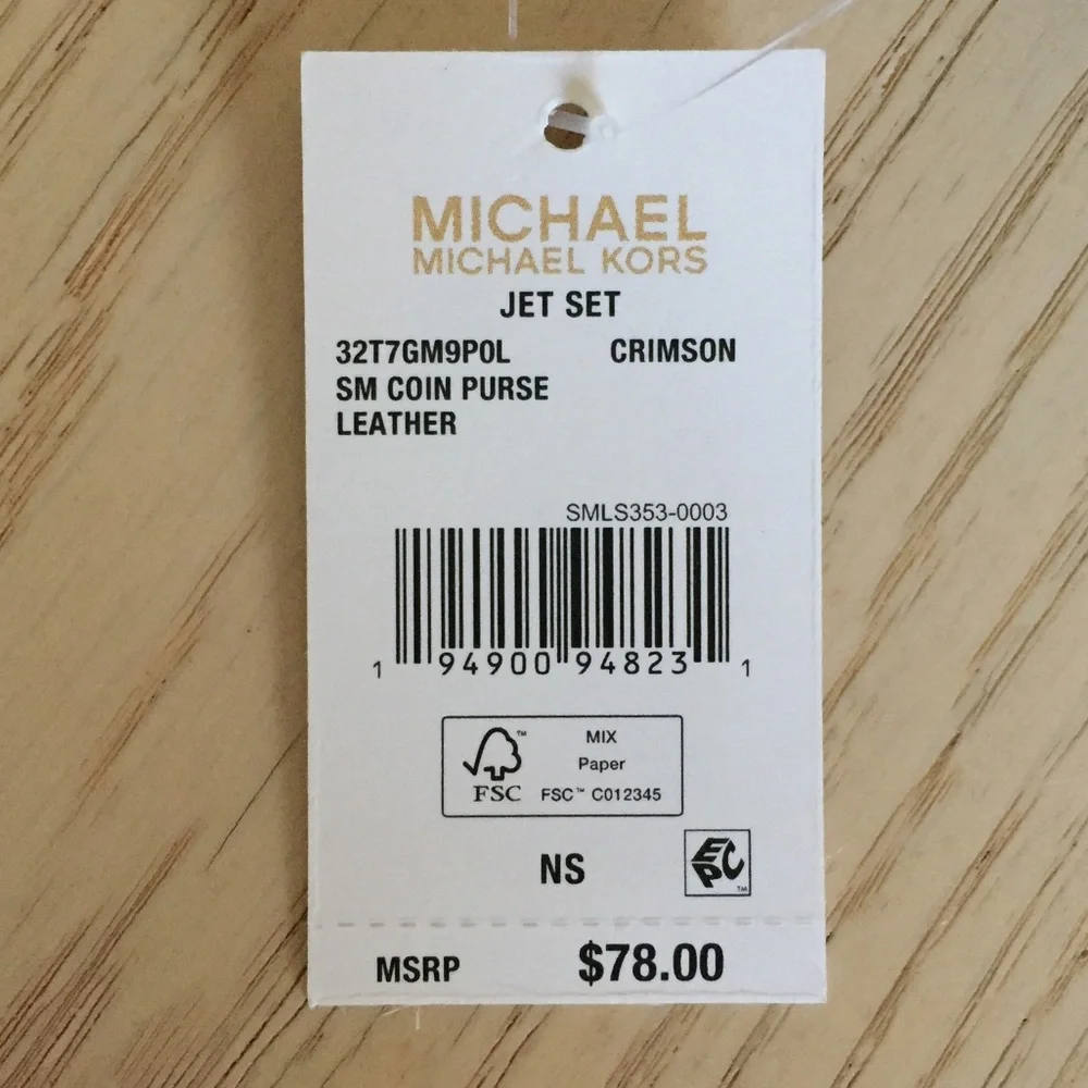 Michael Kors zippered closure