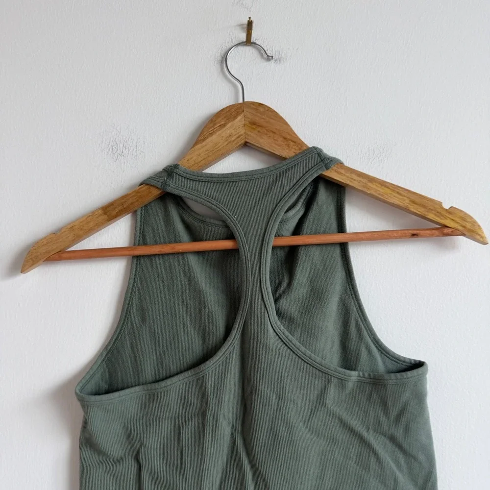 Free‎ People Intimately Sage Soft Ribbed Tank Size Medium/Large