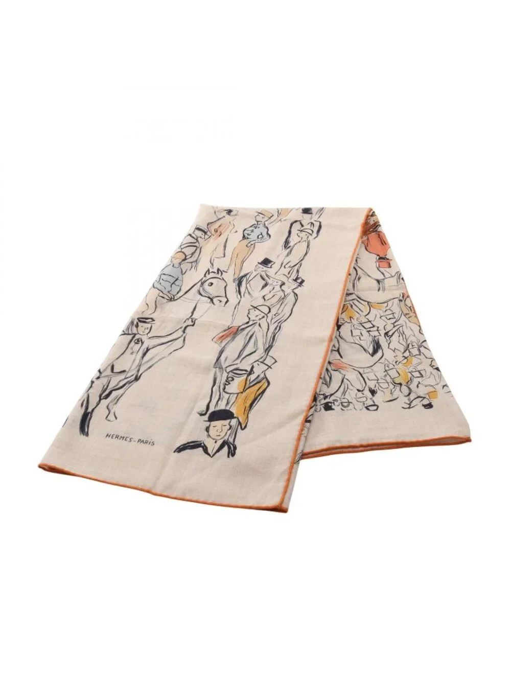 Hermes Scarf Carre Geant 140 Paddock Silk