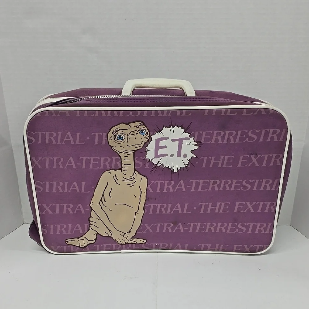 Vintage Purple E.T. Extra-Terrestrial Suitcase