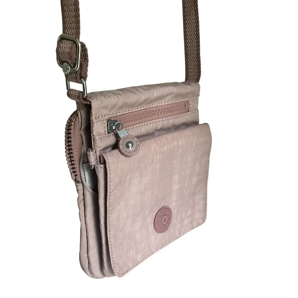 Kipling Eldorado Dusty Pink Crossbody Organizer‎ Travel Bag