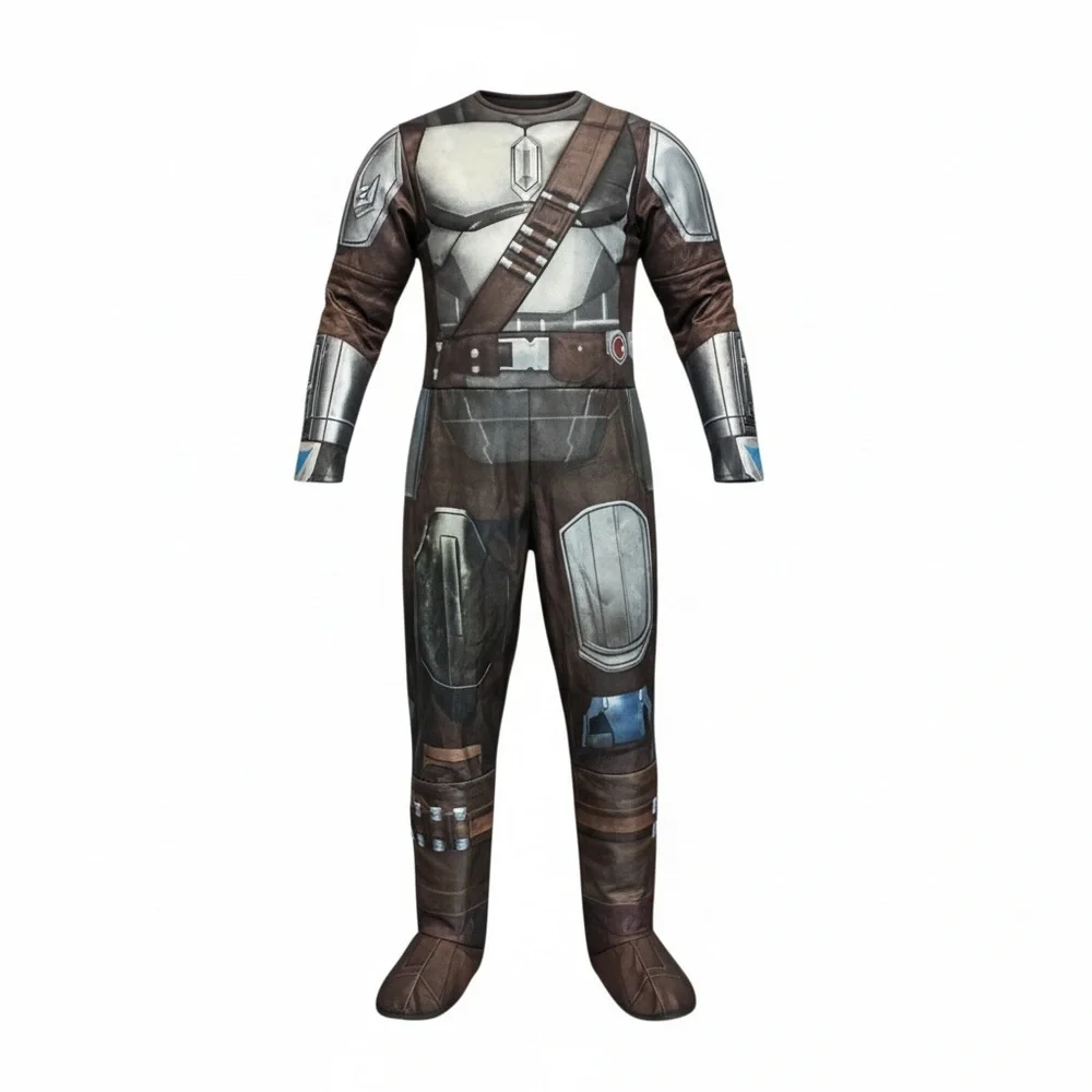 Star Wars Mandalorian child’s Costume - Brown and‎ Silver Size Small 5 6 NWT