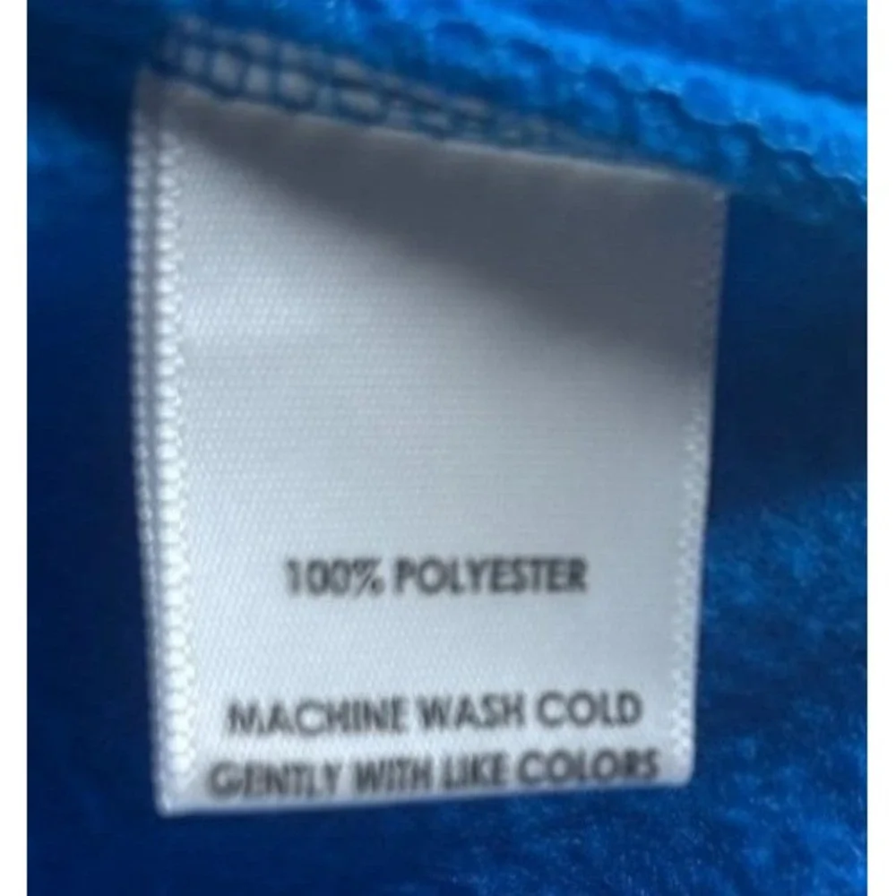 Liberty Valor Boys Blue‎ Full Zip Fleece Jacket Mock Neck XL 14/16 Pockets NWT