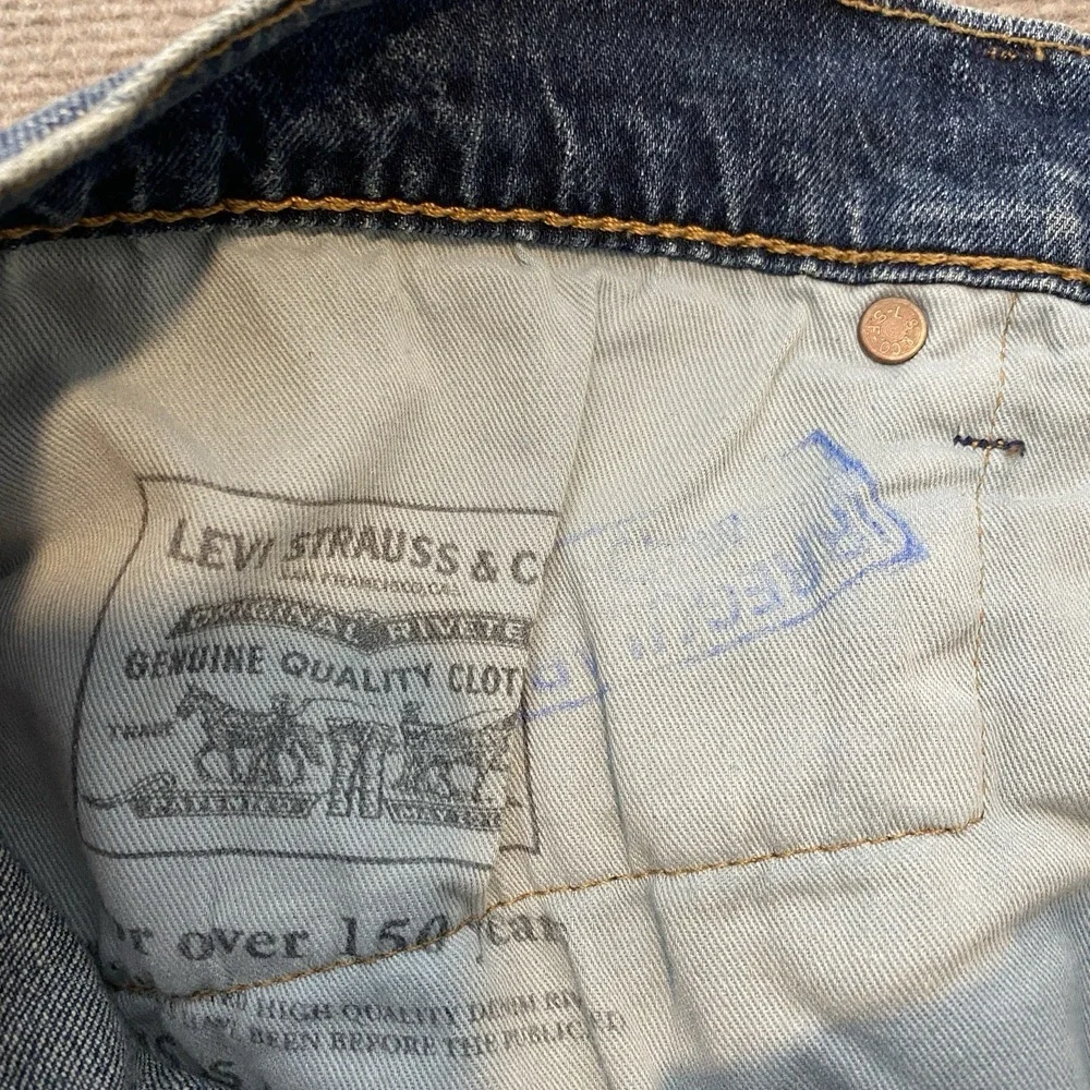 Levis 511 Jeans Mens 33x32 Irregular‎ Blue Skinny Straight Stretch Denim Medium