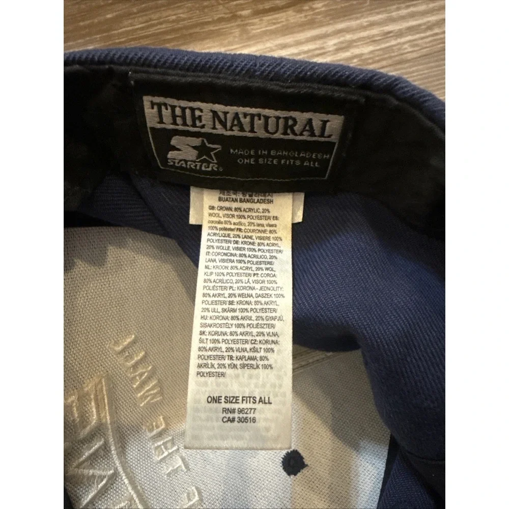 VANS‎ Off The Wall Navy And Brown Suede Leather Premium Adjustable Snap Back Hat