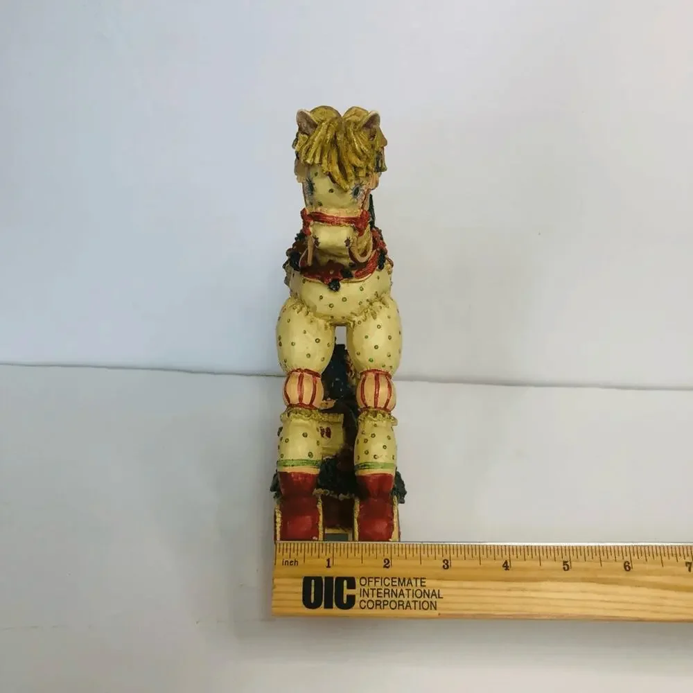 vintage musical rocking horse figurine christmas toy land 1992‎ works video