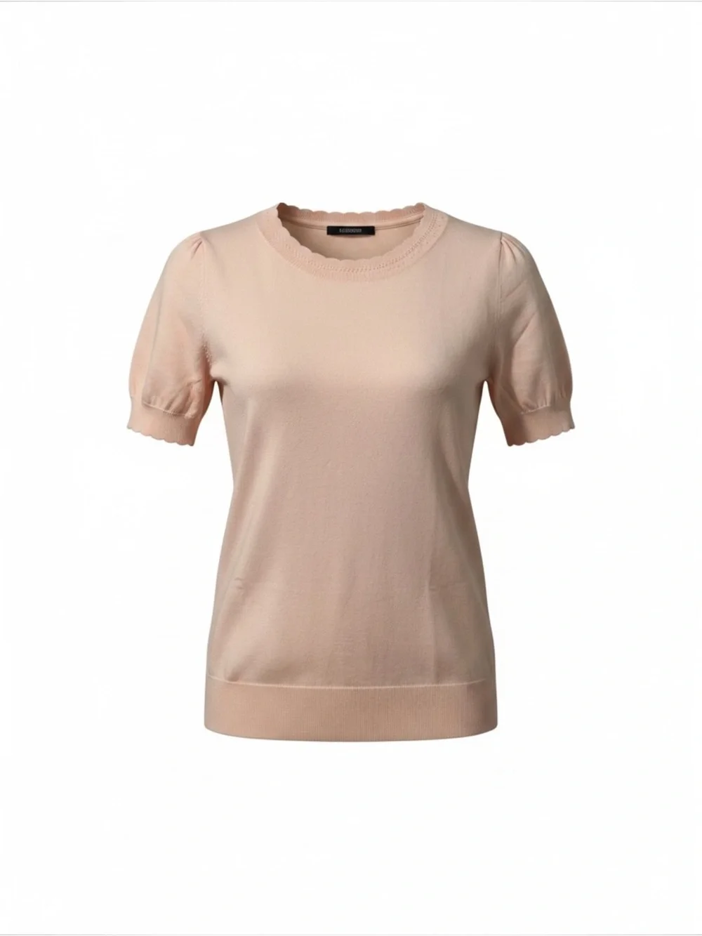 J. Crew Women’s100% Soft Cotton Light Pink Top Short Sleeve Crew Neck Size M