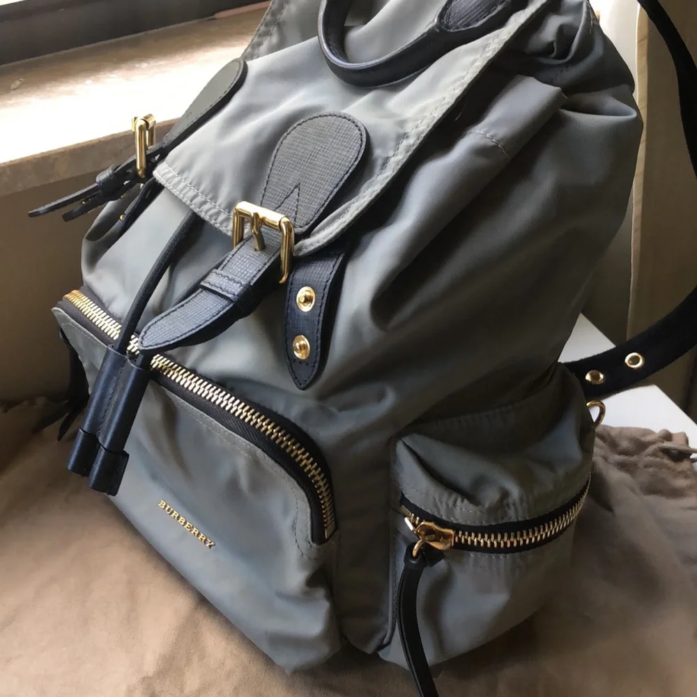 Burberry nylon leather