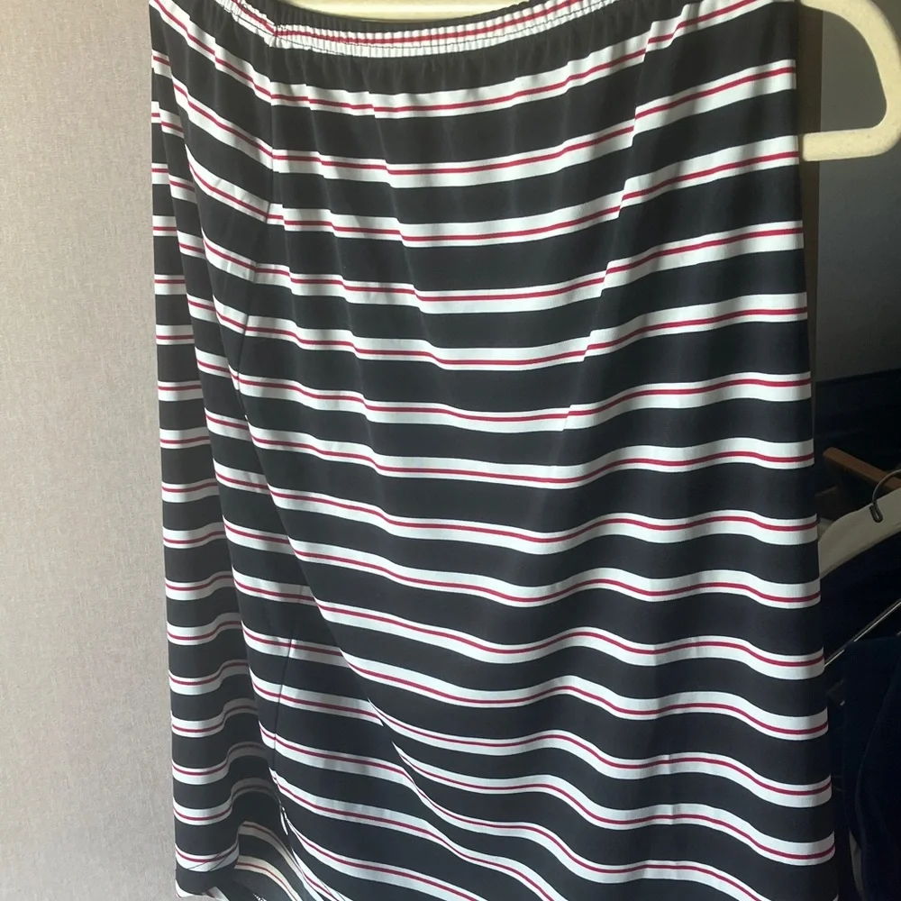 FINAL MARKDOWN Mixit Striped Black and White Women's Skirt xl