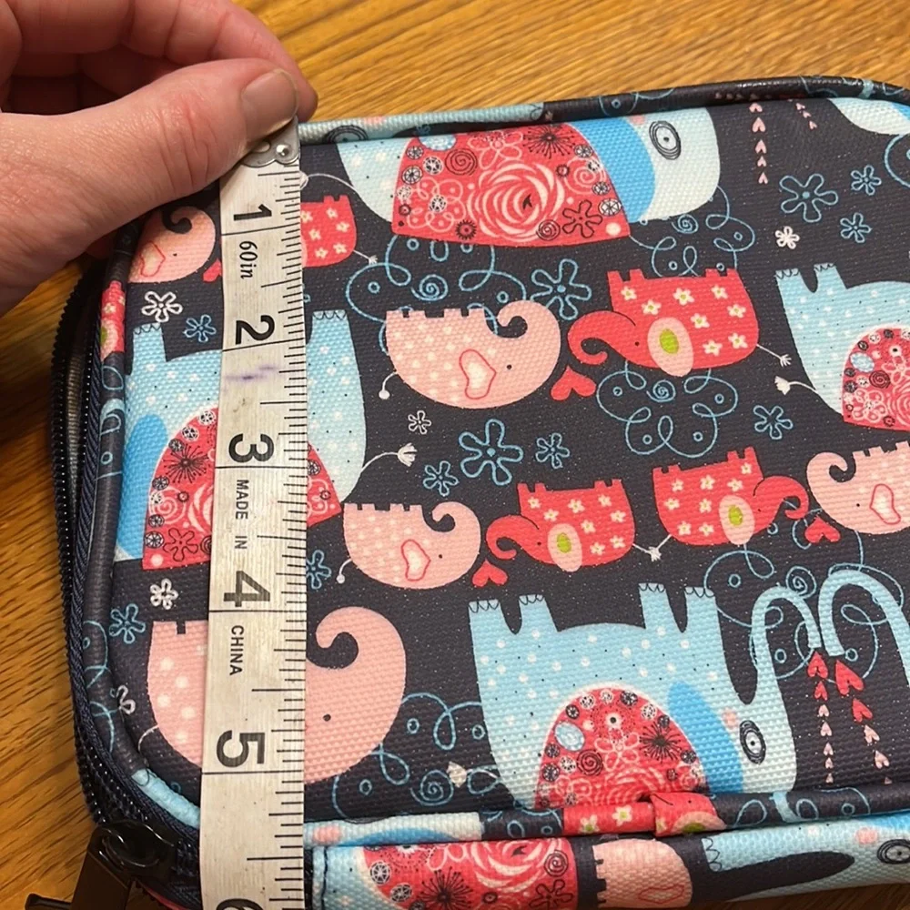Elephant Patterned Toiletries Case