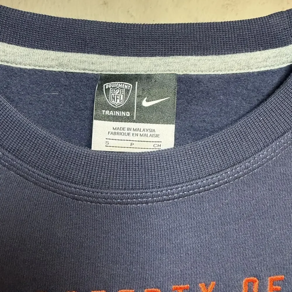 VTG Nike Chicago Bears Property Of Crewneck Sweatshirt Navy Mens S
