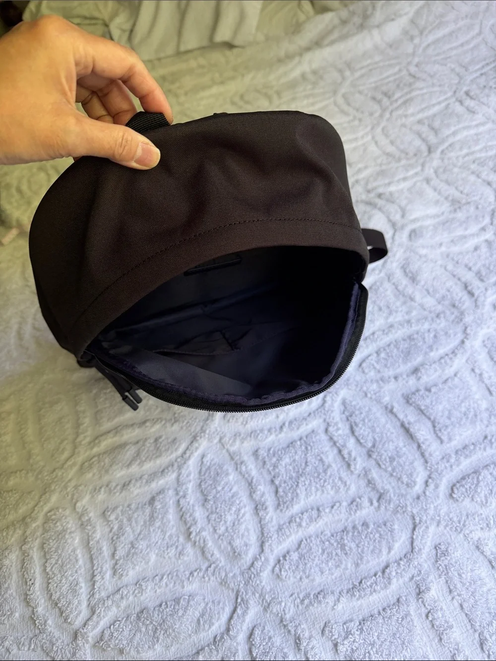 Brand New Lacoste Black Classic Logo Backpack
