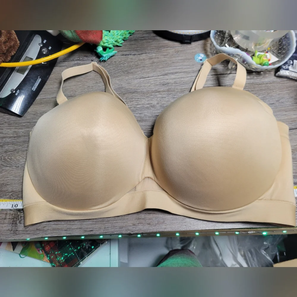 Cacique‎ NWOT Tan Bra Comfort Bliss Strapless Size 42F