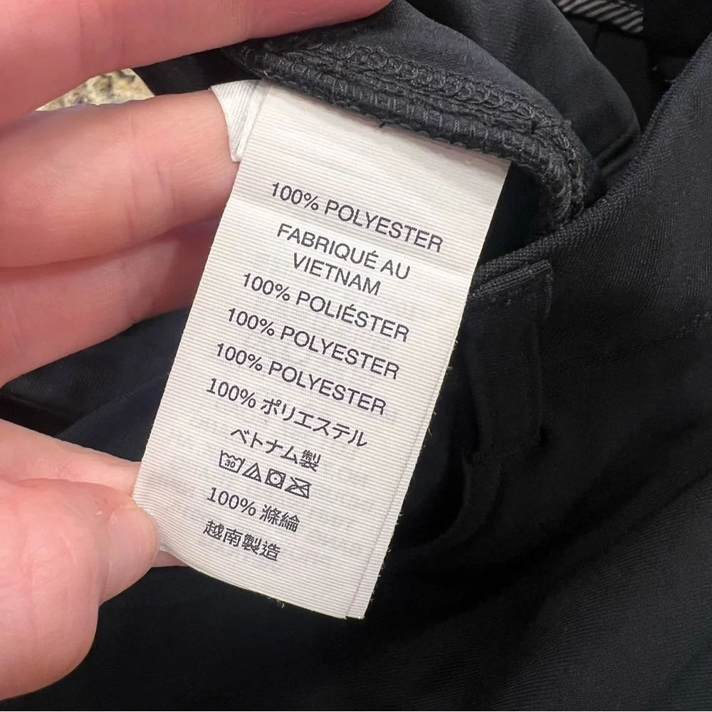 NEW Vuori Meta Pant Men’s 34 Black Athletic Slim Pants V430