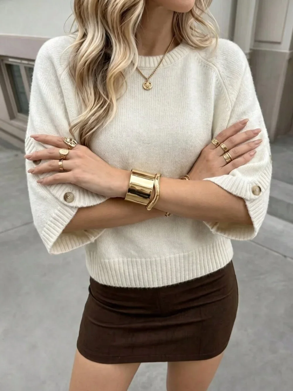 MODA ME COUTURE apricot casual