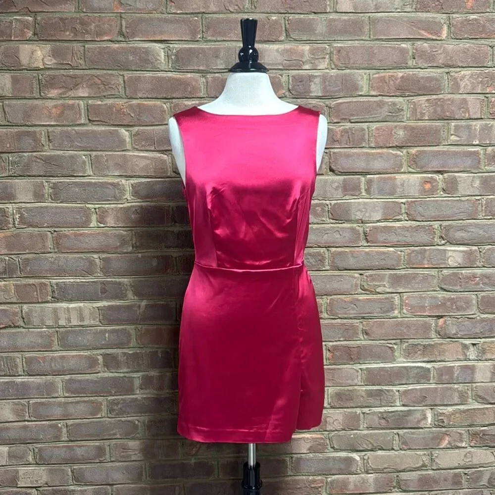 House of Harlow 1960 Women’s Magenta Sleeveless Mini Dress Sz 8
