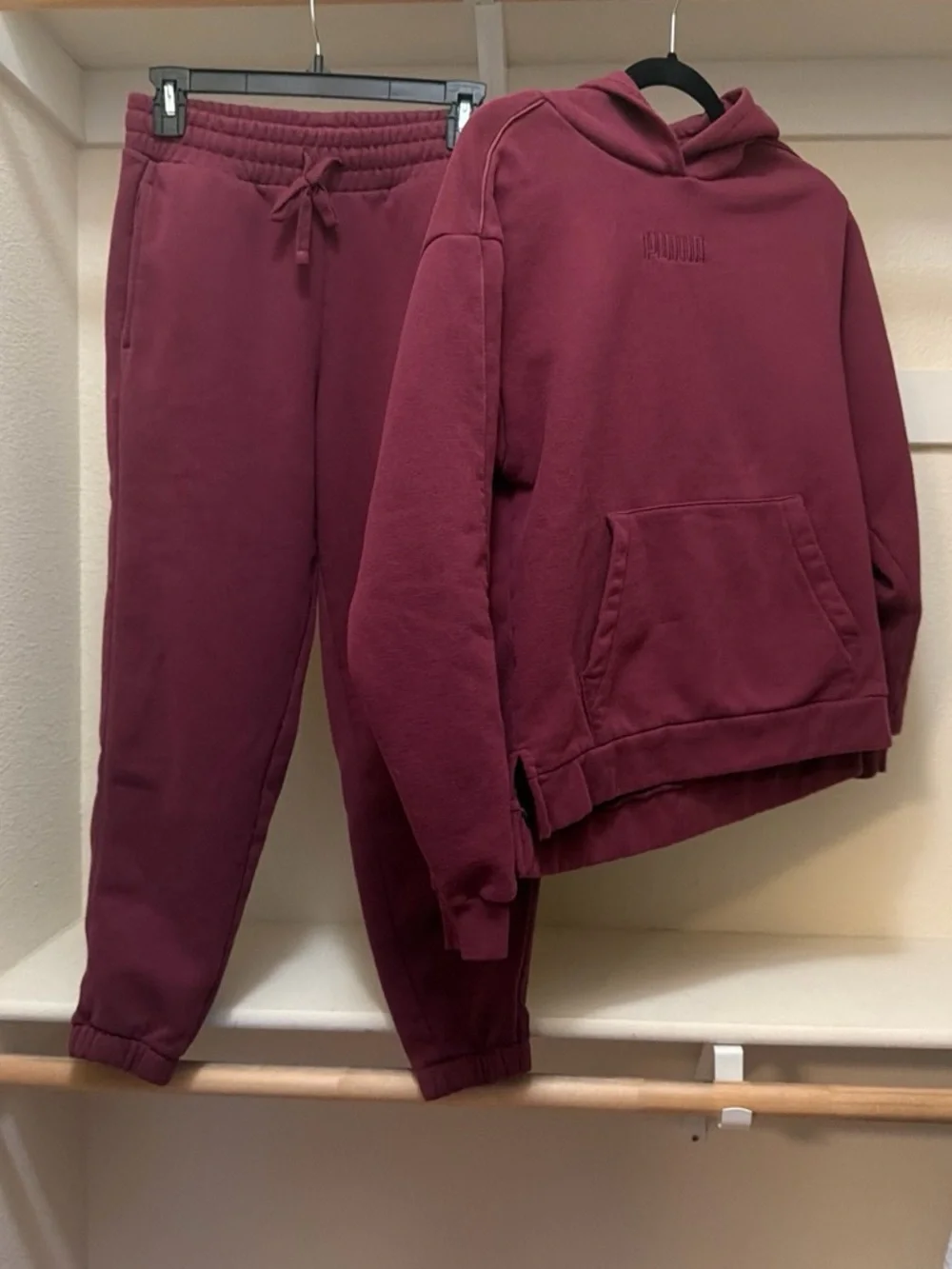 Puma Burgundy Sweatpants & Hoodie Set