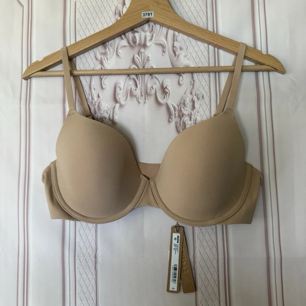NWT SKIMS Fits Everybody T-Shirt Bra In Clay Size 36C $54