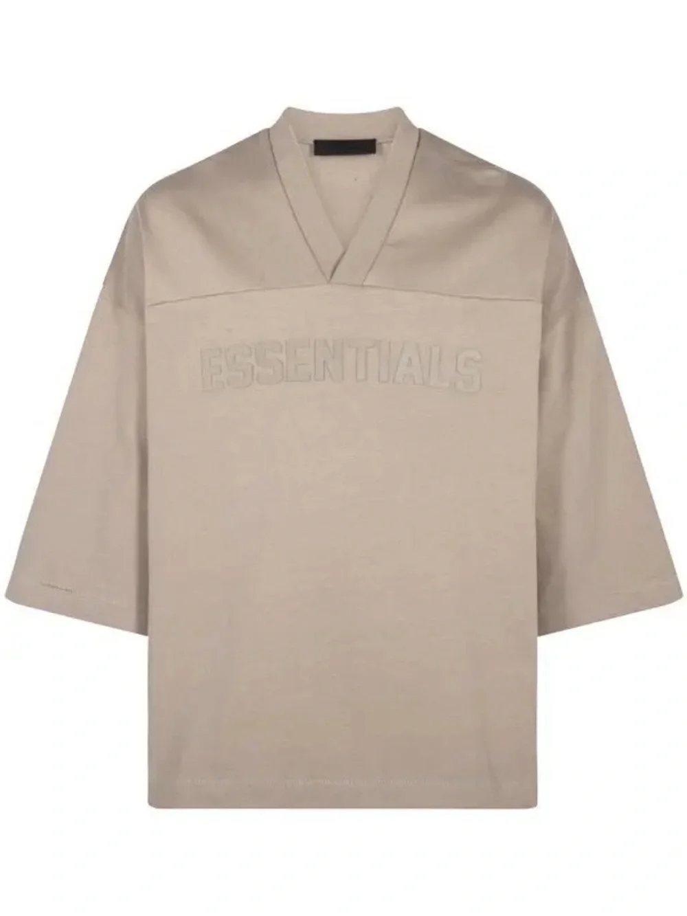 Fear of God Essentials Embossed Football T-Shirt Taupe XL NWOT