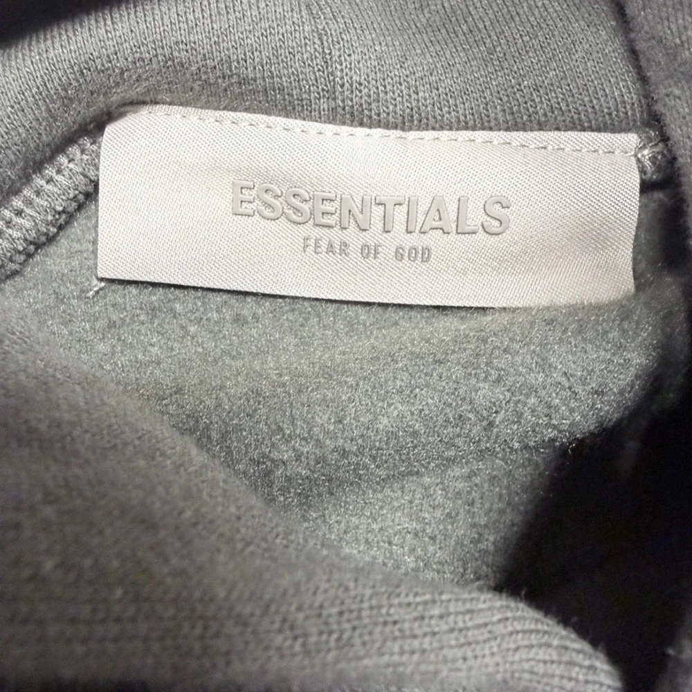 Essentials Fear of God Charcoal Off Black Hoodie – Men’s Large – New With Tags