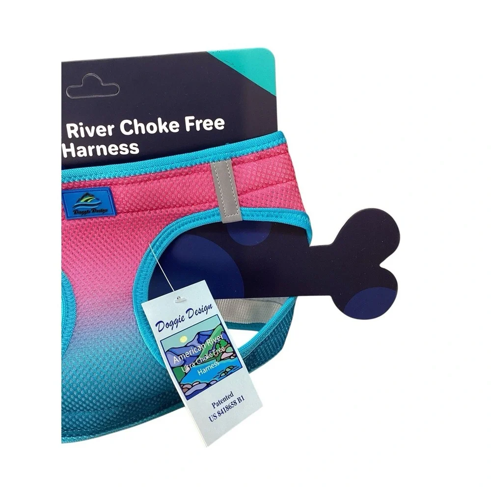 Doggie Design|American‎ River Choke Free Dog Harness|Ombre - Sugar Plum| 2XL/3XL