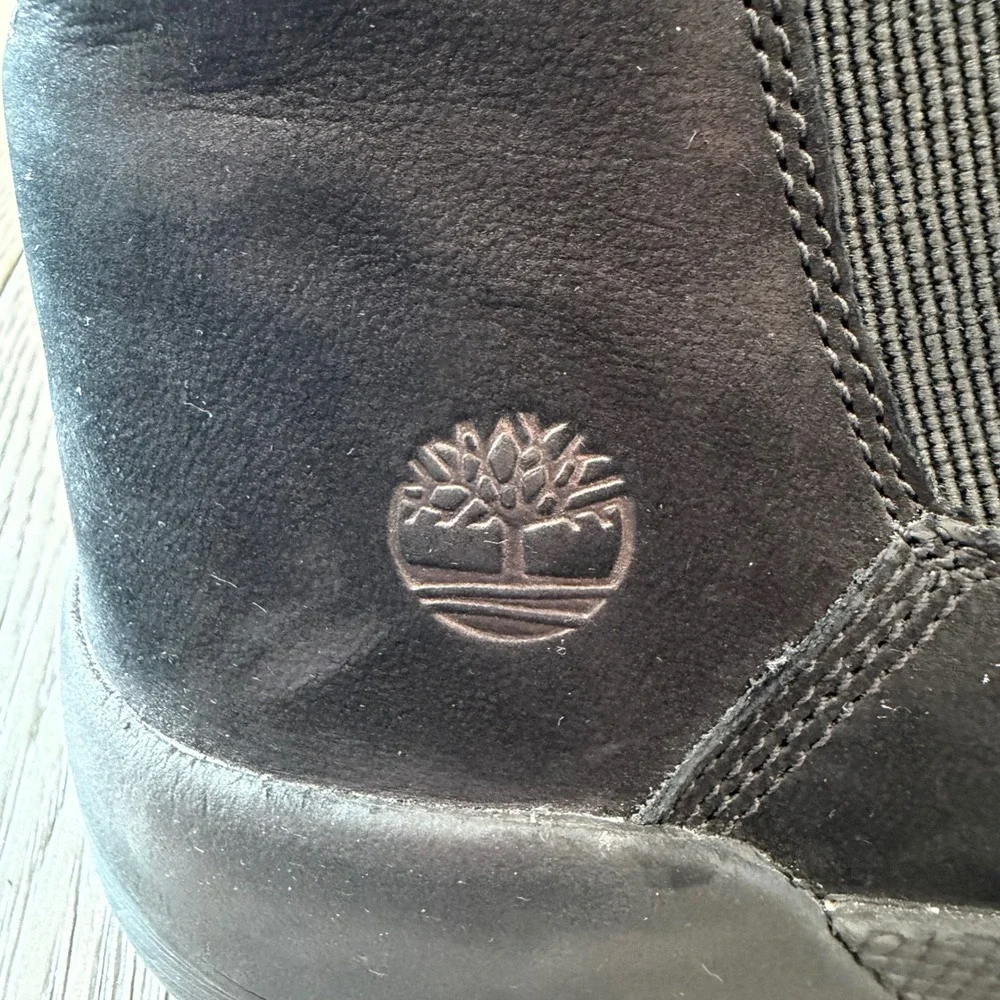 Timberland Kiri Up Chelsea Boots Black Leather A1UN2 Mens 7.5 Womens 9‎