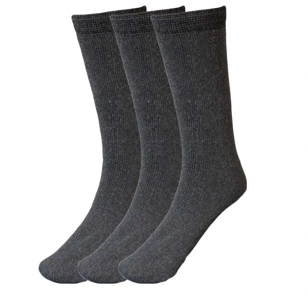 6 Pairs Work Socks Unbranded Heavy Duty Work Socks Size 9-11 Gray