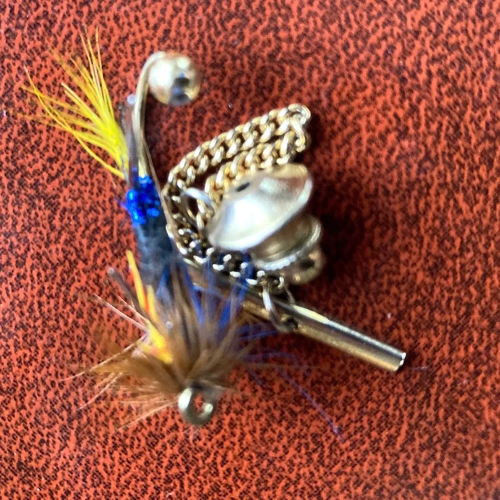 Lure Tie Tack vintage novelty