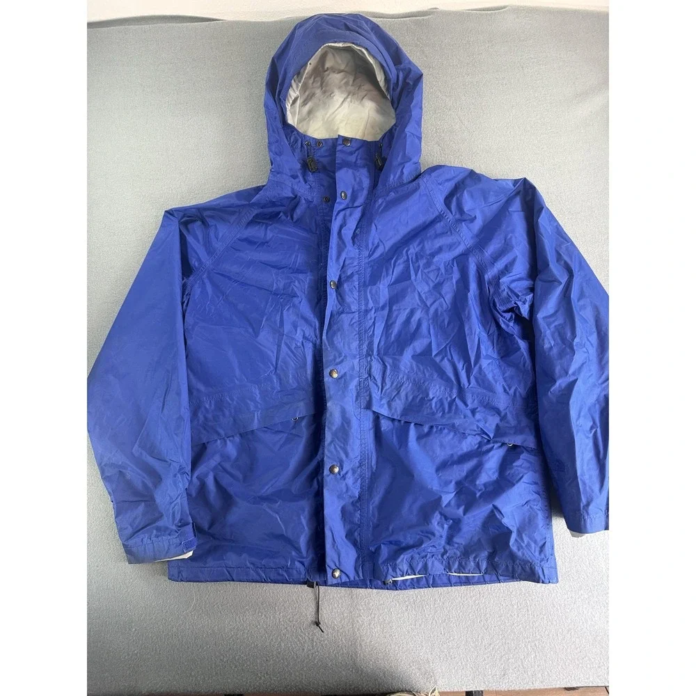 Vintage‎ The North Face Jacket Mens XL Blue Hooded Nylon Ski Made USA 90s