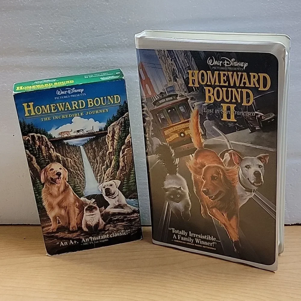 ‎Homeward Bound and Homward Bound II vhs movies