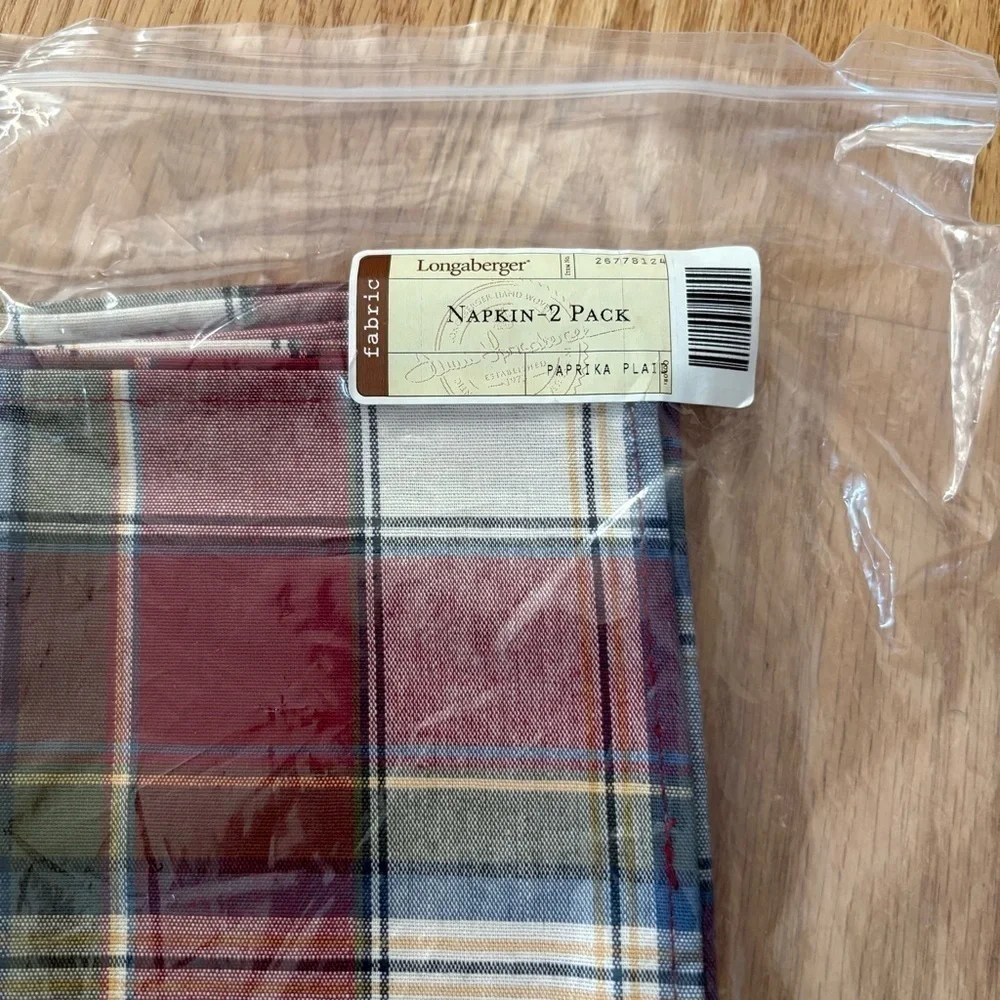 Longaberger elegant plaid