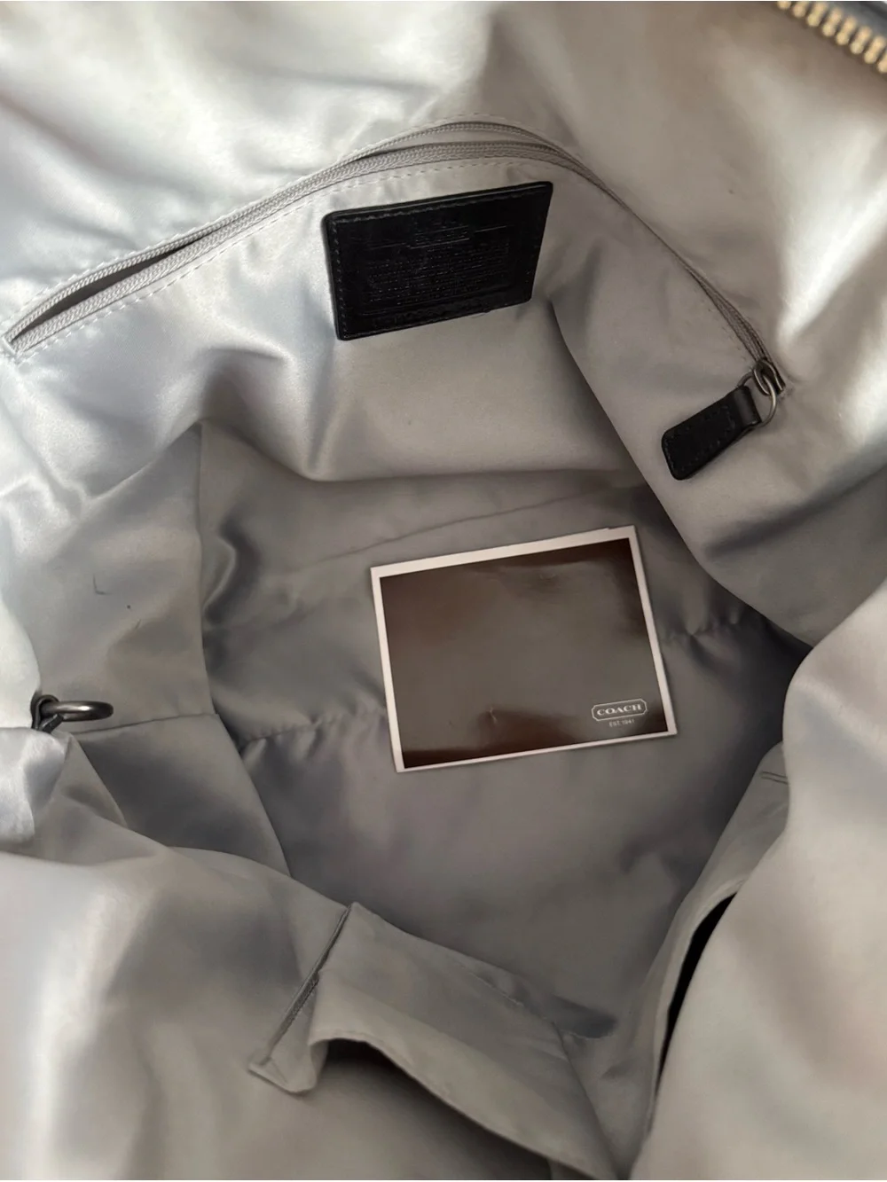 Coach leather shoulder