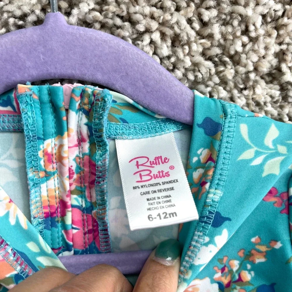 Ruffle Butts floral from sides