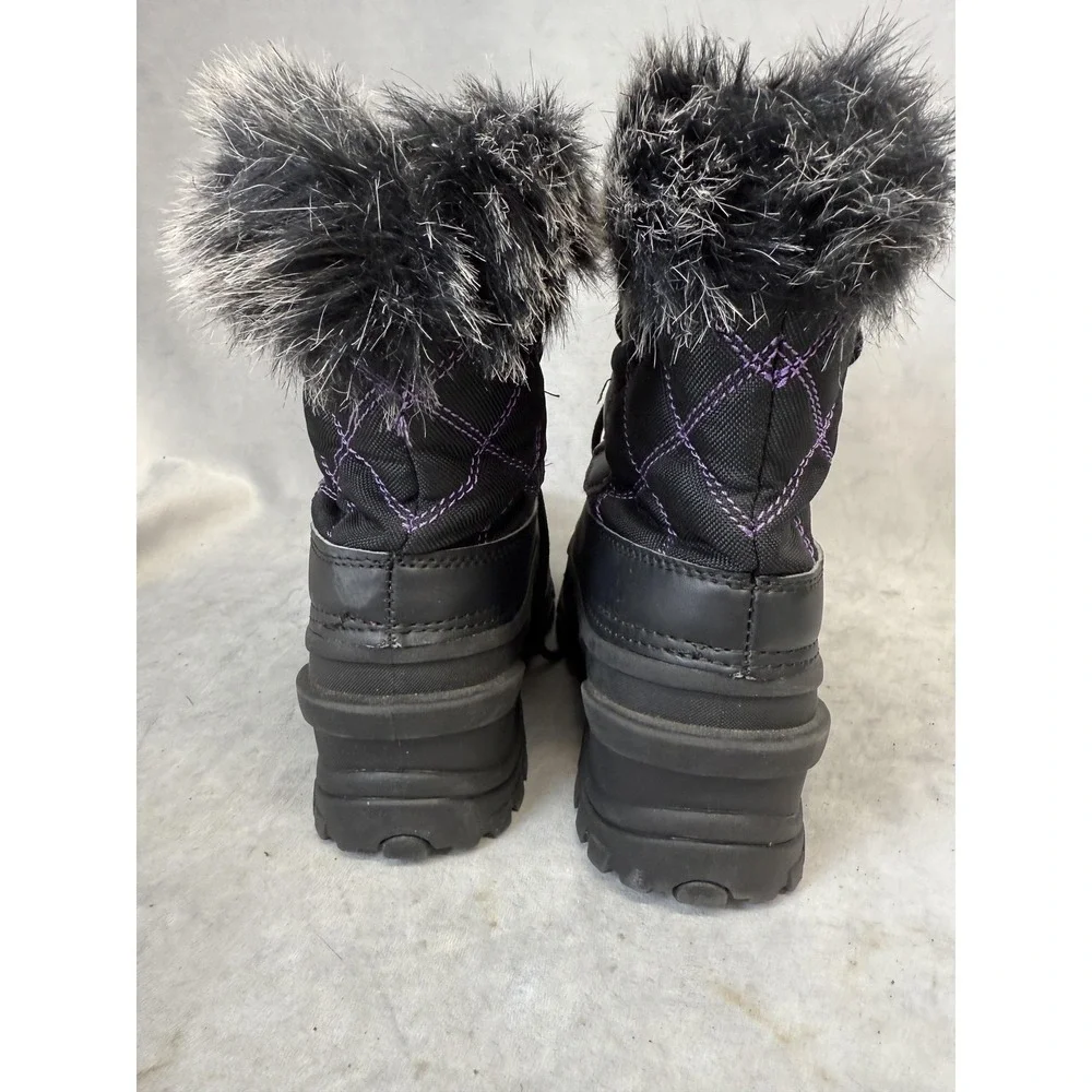 Itasca‎ Boots Womens Size 4 Black Faux Fur Winter Snow Waterproof Cold Weather