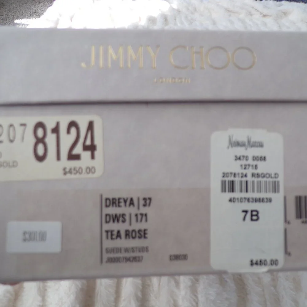 Jimmy Choo jute suede sole
