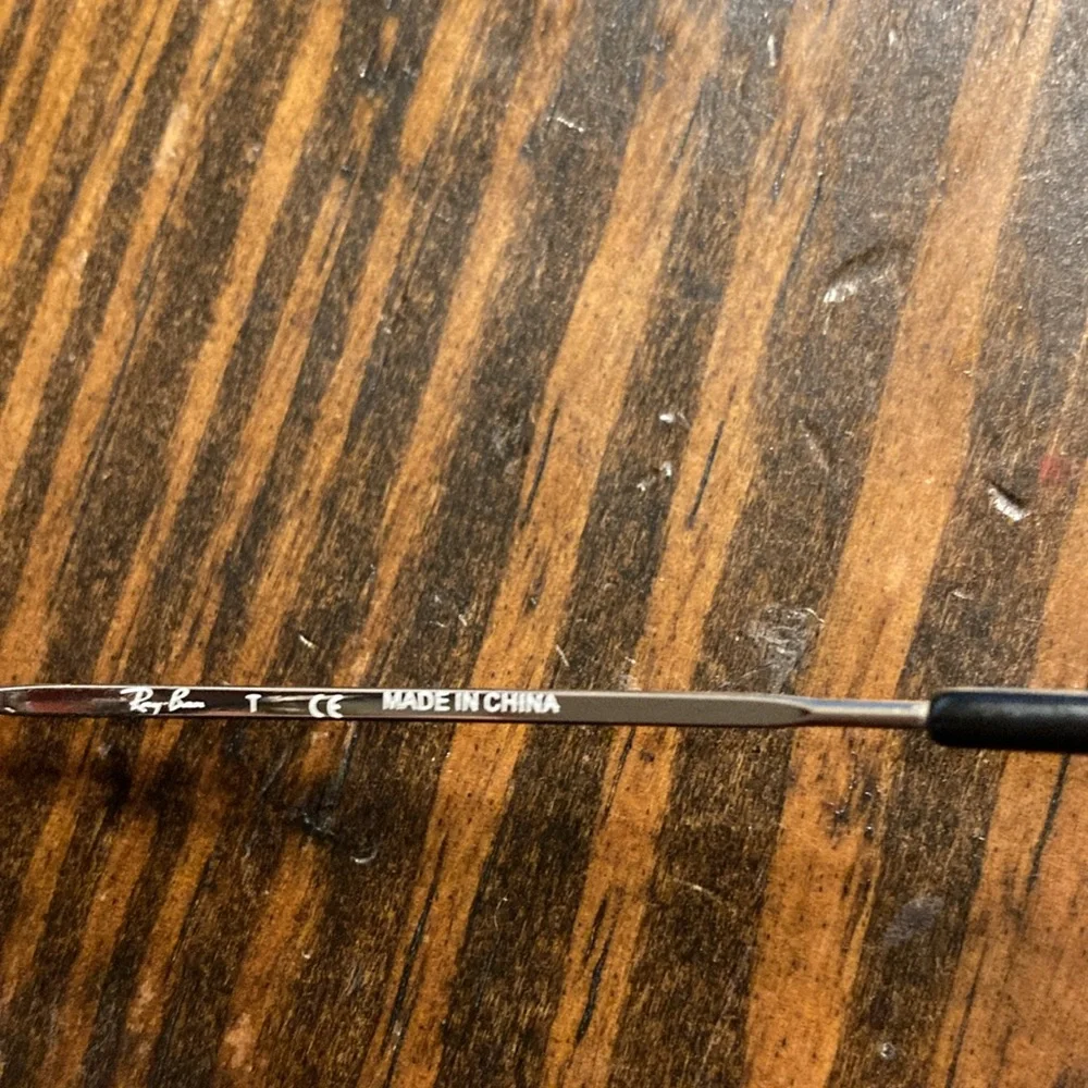 Ray-Ban wore scratched