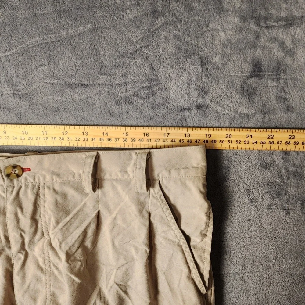 The North Face Mens 38 Hiking Pants Tan Khaki Nylon Jogger Cuff Outdoor Utility