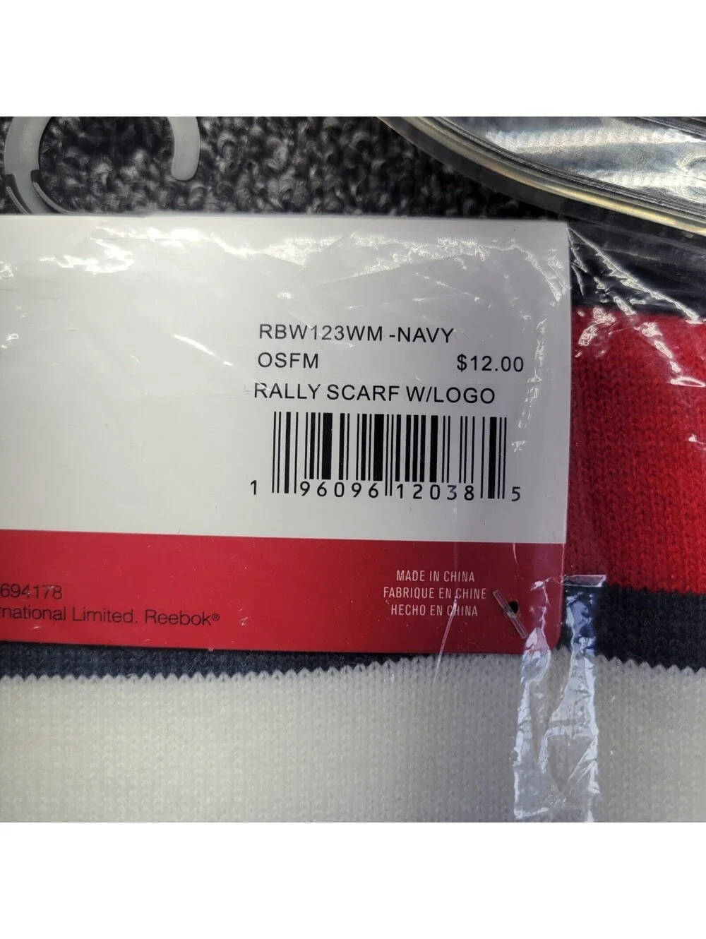 Reebok rally scarf