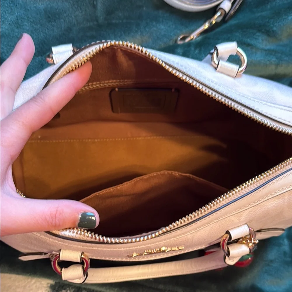 Coach cream leather
