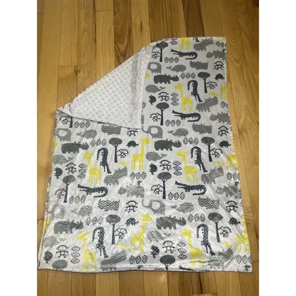 Circo Target Jungle Safari Minky Dot Baby Lovey Security Blanket 30
