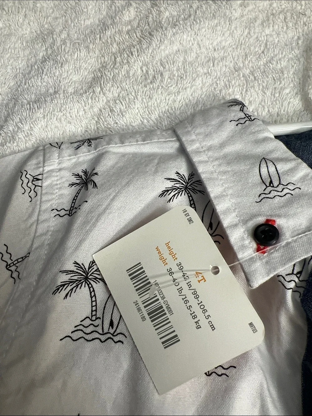 Gymboree lightweight white