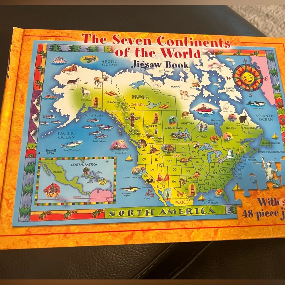 - 7 continents of the world puzzles
