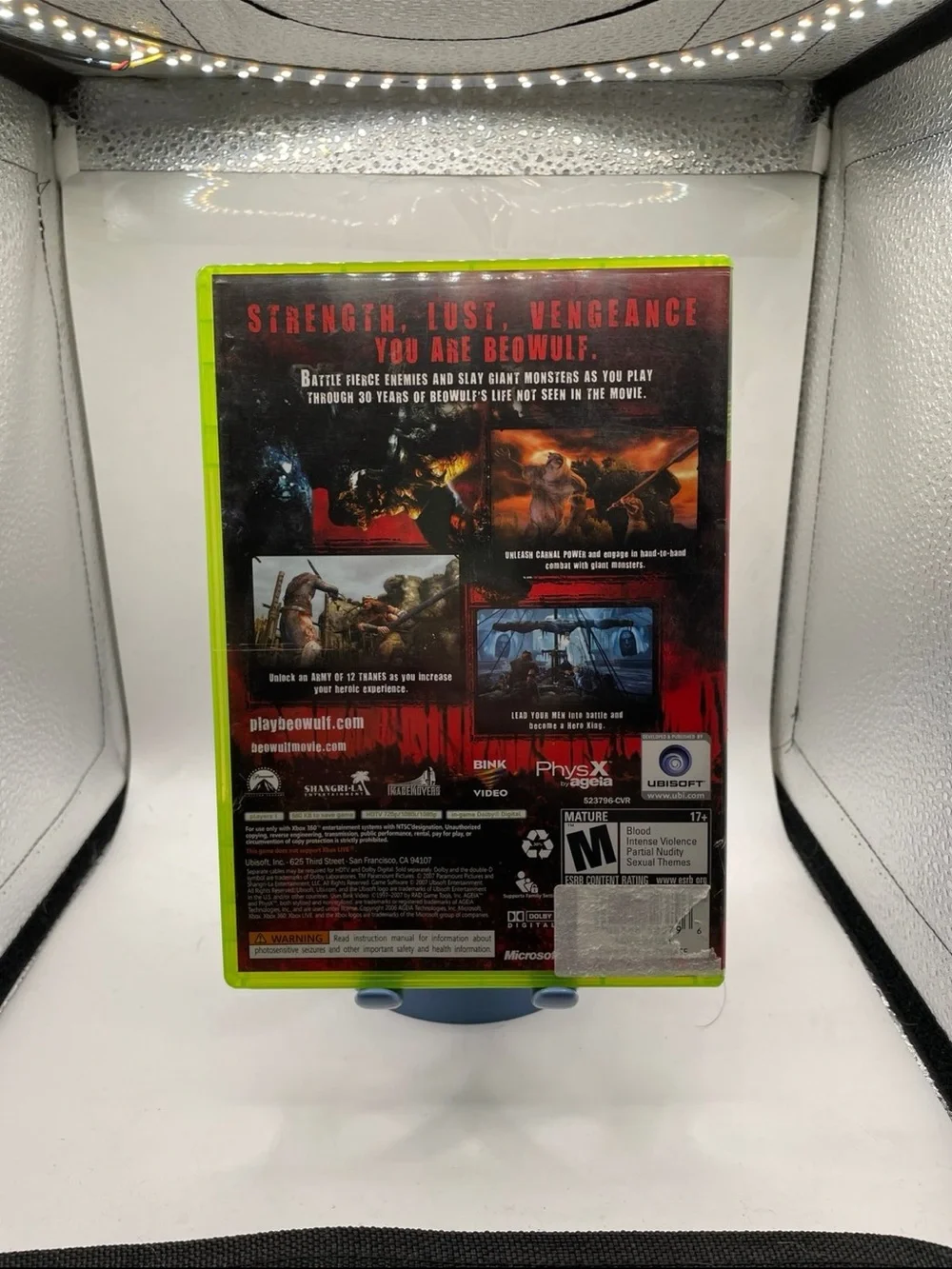 Microsoft Xbox 360 Beowulf The Game - Green Case