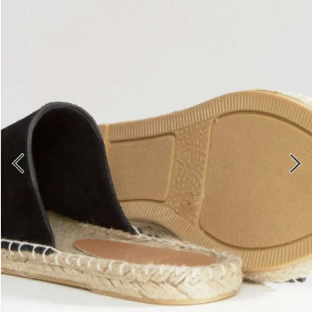 ASOS Black Suede Sandal Espadrilles