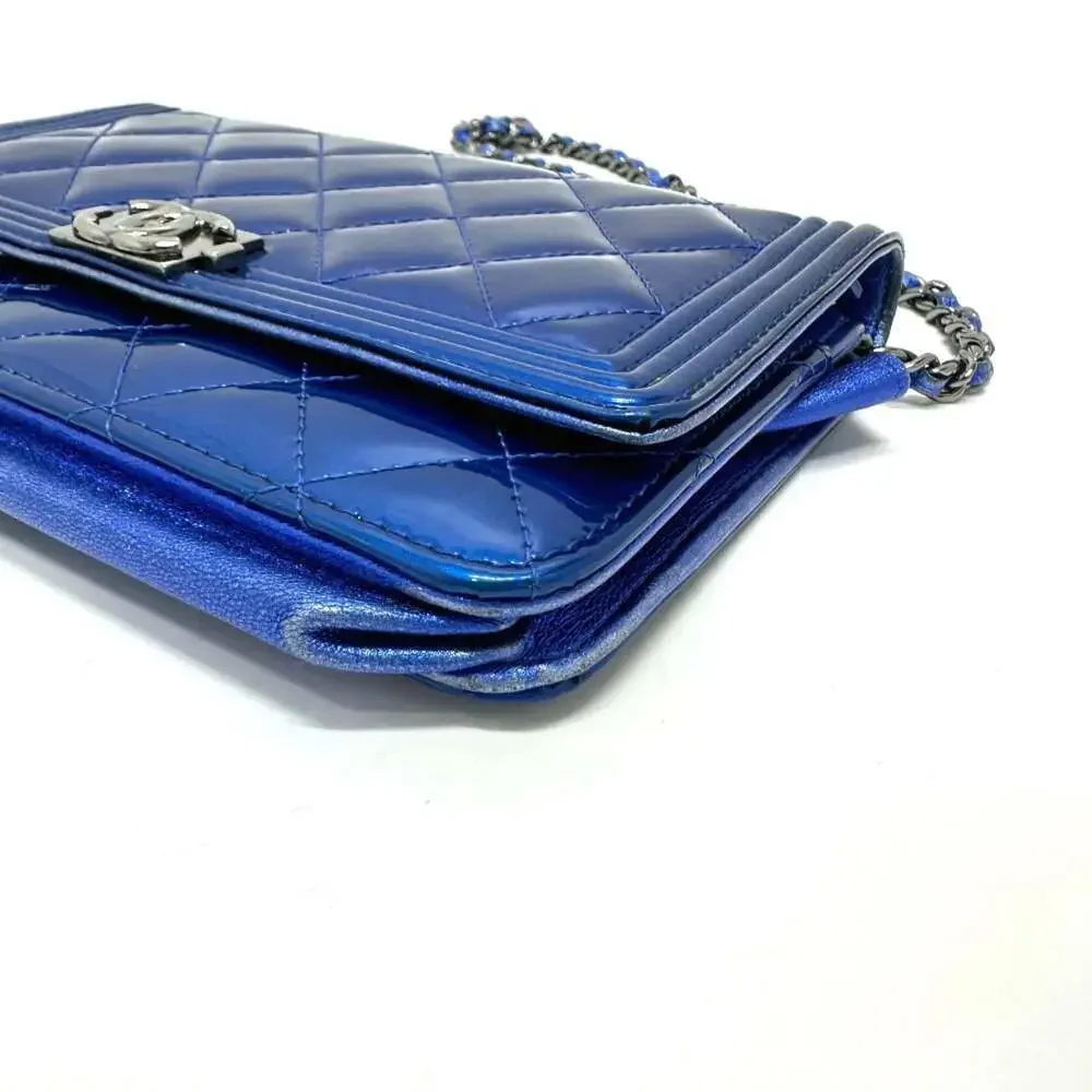 CHANEL Blue Shoulder Bag